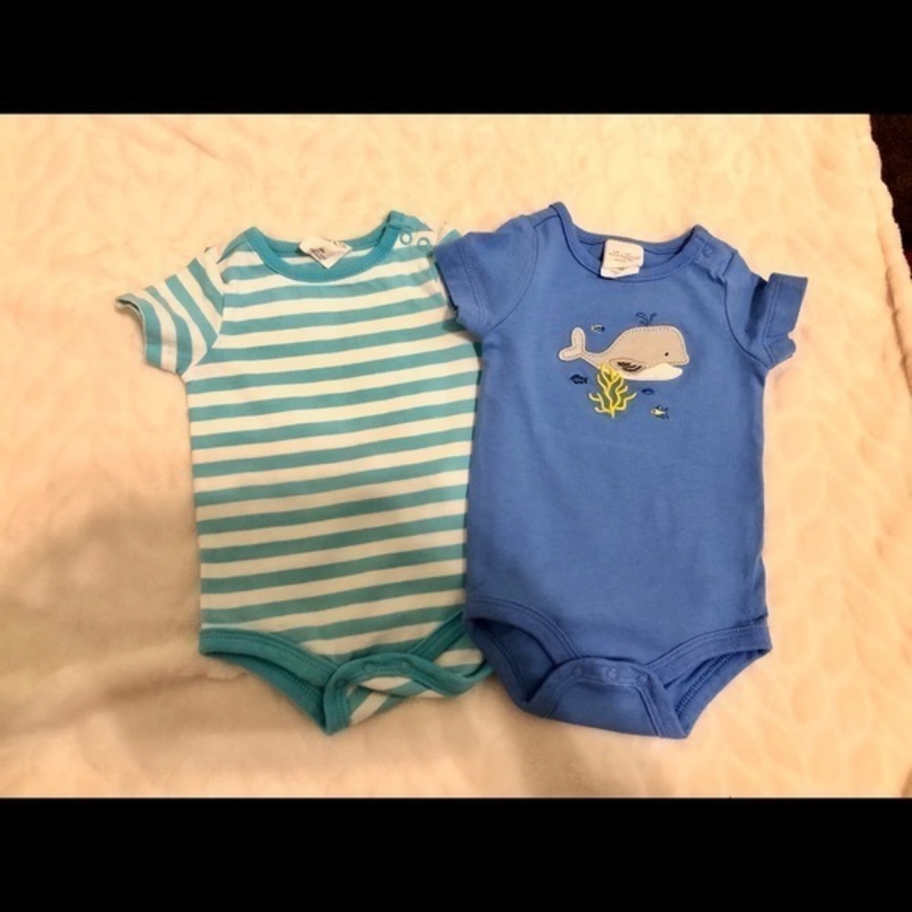 Starting out pair of bodysuit for newborn boy